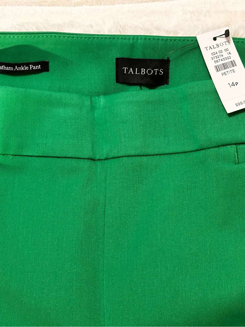 NEW TALBOTS CHATAM ANKLE PANTS
